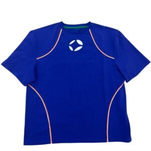 Tricolour Oversized Cotton T - Navy Blue